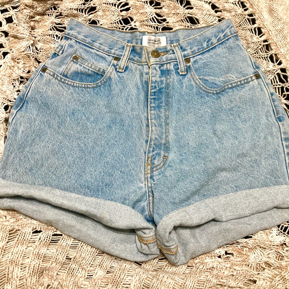 Sostanza high waisted denim shorts